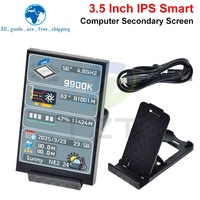 3.5 Inch IPS TYPE-C Secondary Screen Computer CPU GPU RAM HDD MonitorUSB Display For Freely AIDA64 With USB Cable