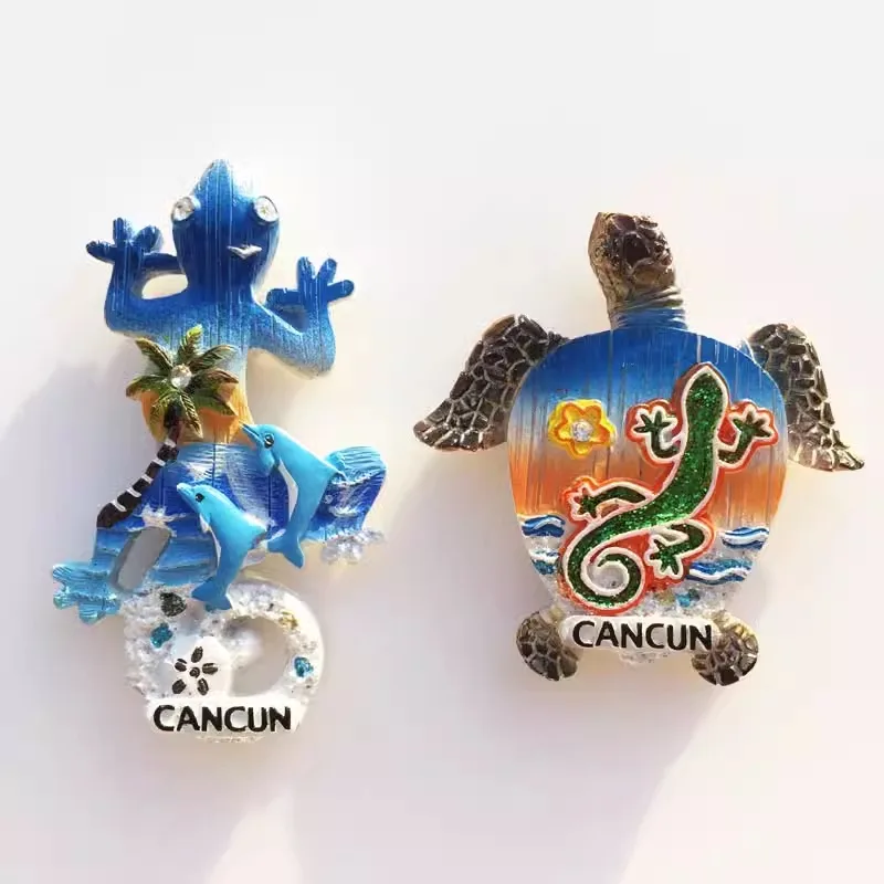 Mexico Fridge Magnets Cancun Los Cabos Tourist Souvenirs Chichen Itza Fridge Stickers Wedding Gifts Message Board Stickers