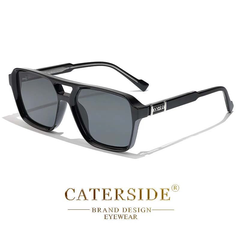 CATERSIDE Mode Punk Sonnenbrille Männer Quadratischen Rahmen Flache Top Doppel Brücke Hohe Qualität Sonnenbrille Frauen Party Festival Geschenke – Detail 12