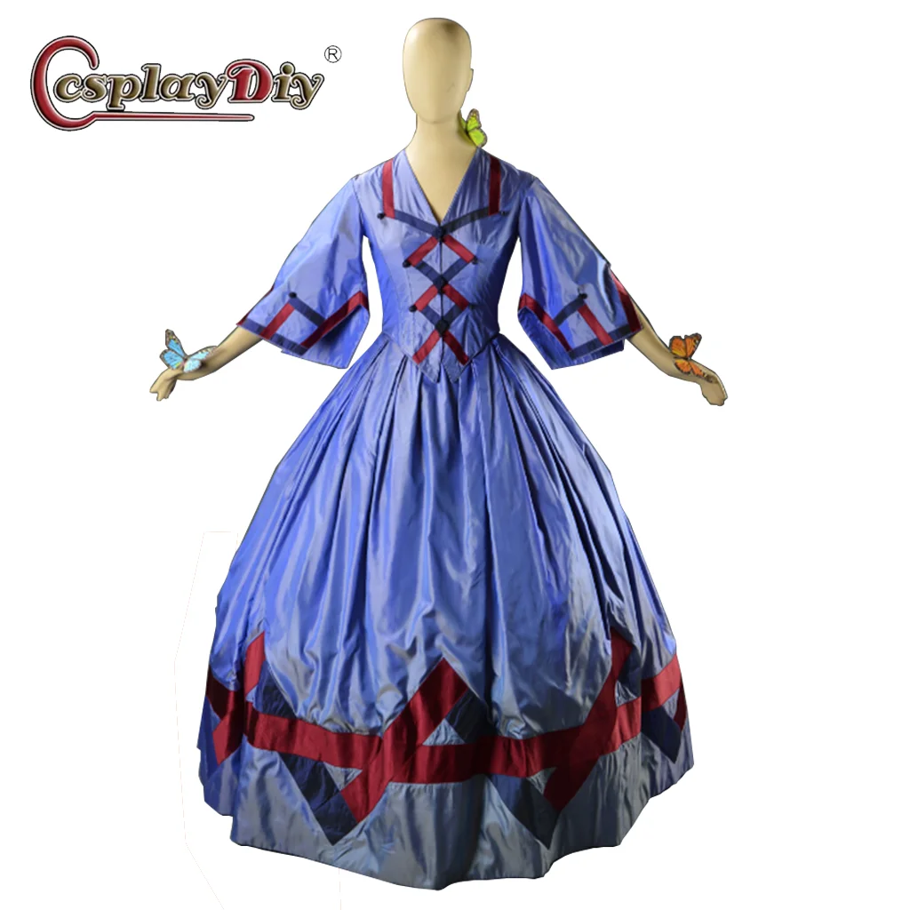 Cosplaydiy Women Anti  Bellum Gown Victorian Civil War Inspired Ball Gown Movie Angels And Insects Eugenia Alabaster Cosplay