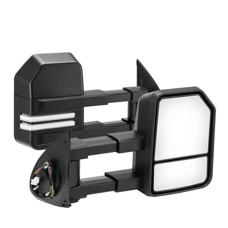 High Quality Foldable Extendable Towing Mirrors Fit 2005-2015 Hilux