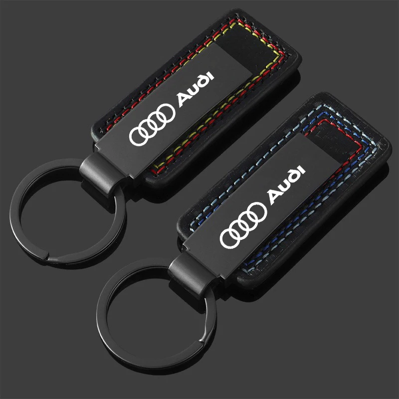 Zinc Alloy Keyring 3 Colors Sport Metal Keyring Pendant For Audi A1 A4 A5 A6 A7 A8 B6 B7 B8 B9 TT TTS 8S SQ5 A4L A6L Q3 Q5 Q7 S5
