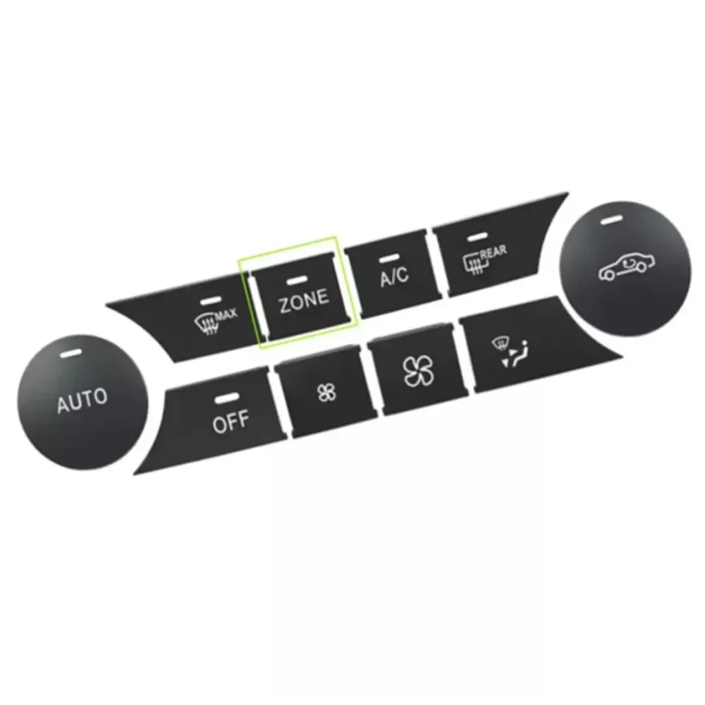 Black Car Central Air Conditioning Auto Buttons Cover Trim Stickers For Mercedes Benz C CLS GL GLK ML Class W204 W166 X204 C218