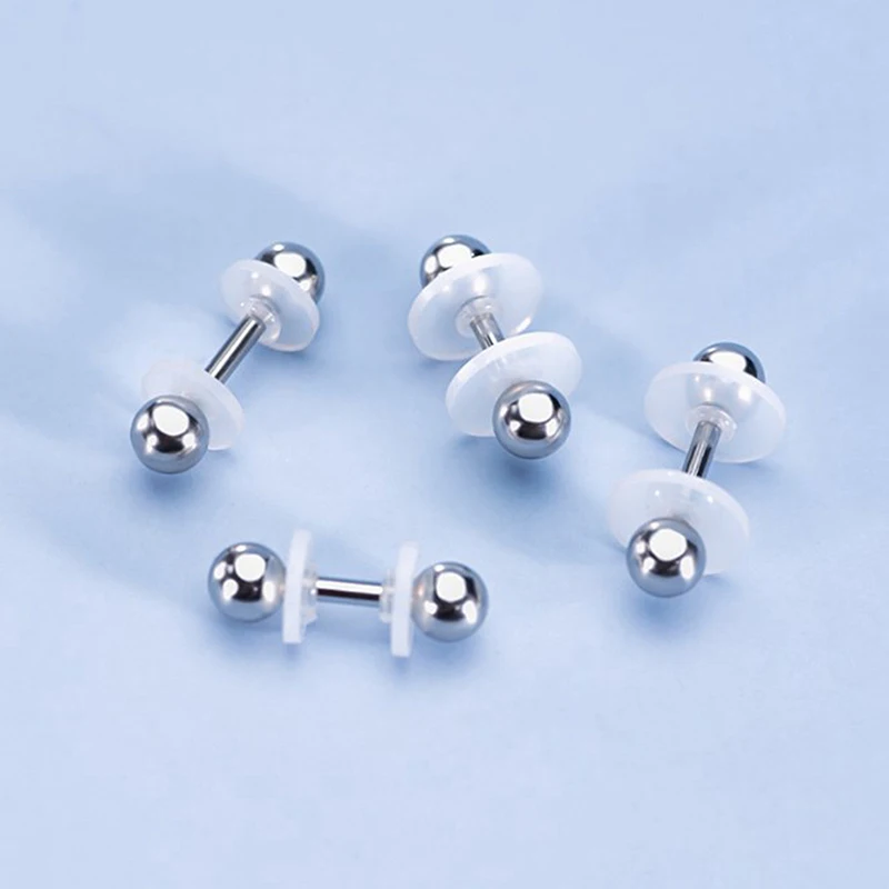 

10Pcs Jewelry Silicone Pad Piercing Healing Discs Set Flexible Anti Hyperplasia Flat Clear Medical Grade Silicone Disc 3/5/7/9MM