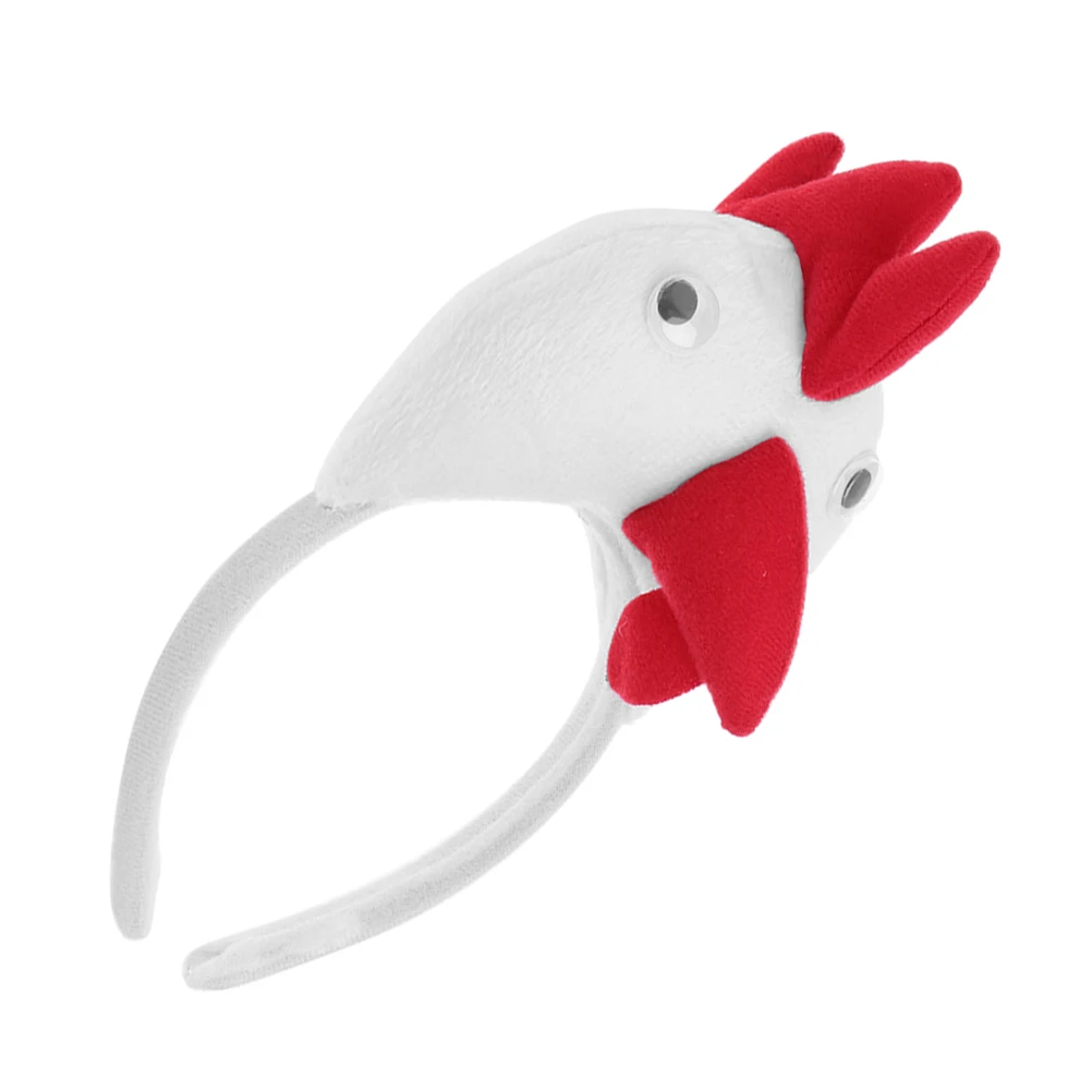 

Rooster Headband Cartoon Animal Hair Accessory Lightweight Comfortable Fun Photo Prop Gift For Girls Easter Party Costume