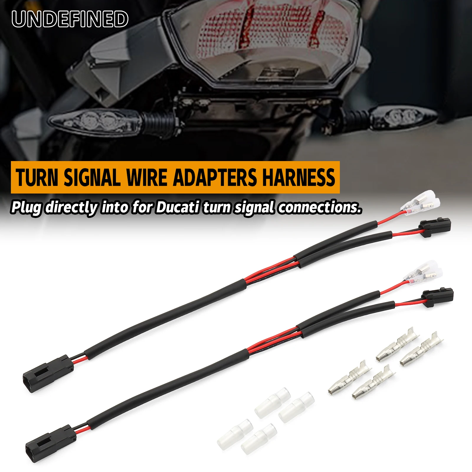 Turn Signal Wiring Harness Indicator Blinker Blinker Connectors Adapter Cable Plug For Ducati Panigale 899 959 1199 Diavel 1260