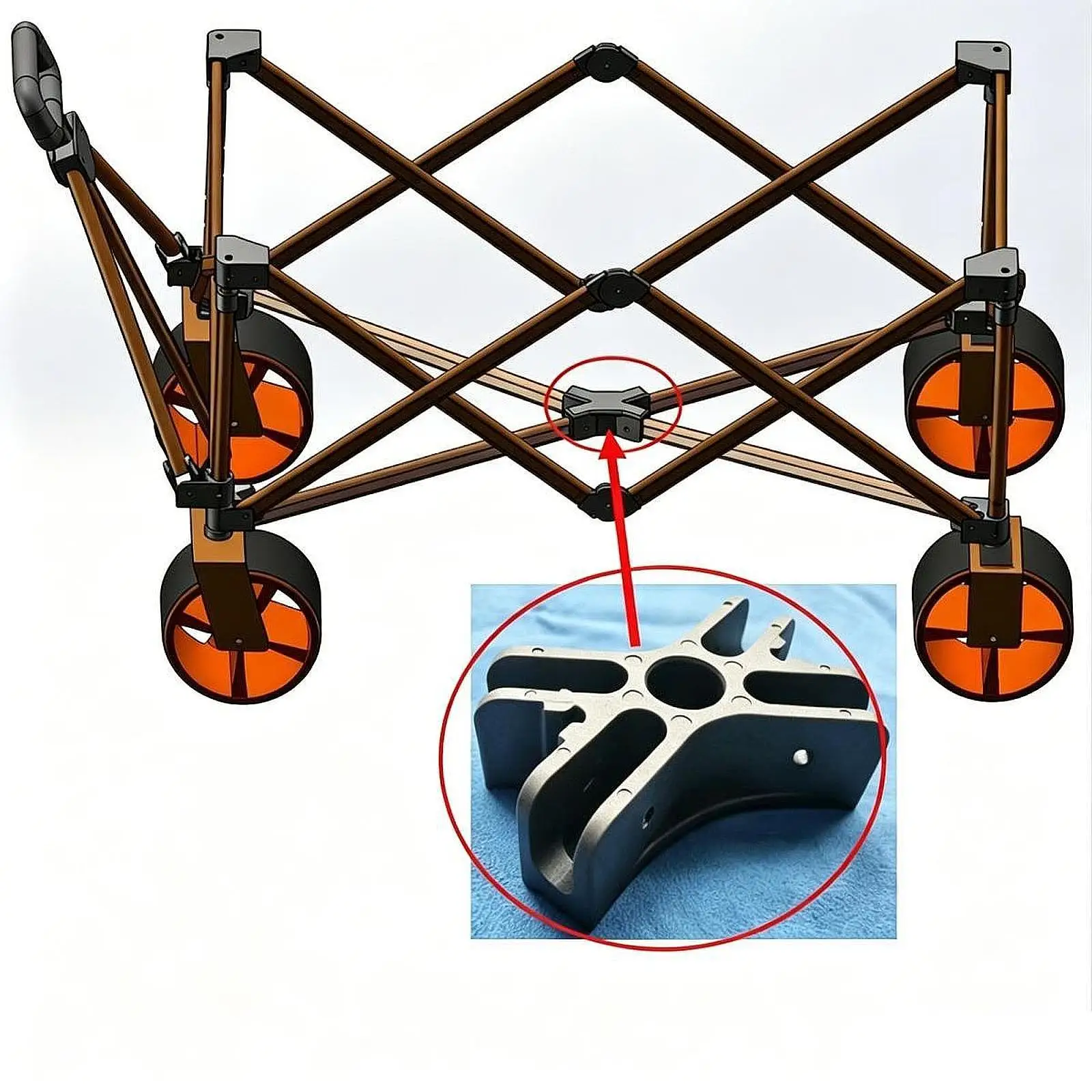 Trailer Bottom Cross Anti Loosening Chassis Bar Sturdy Component for RV Base Repair and Upgrade