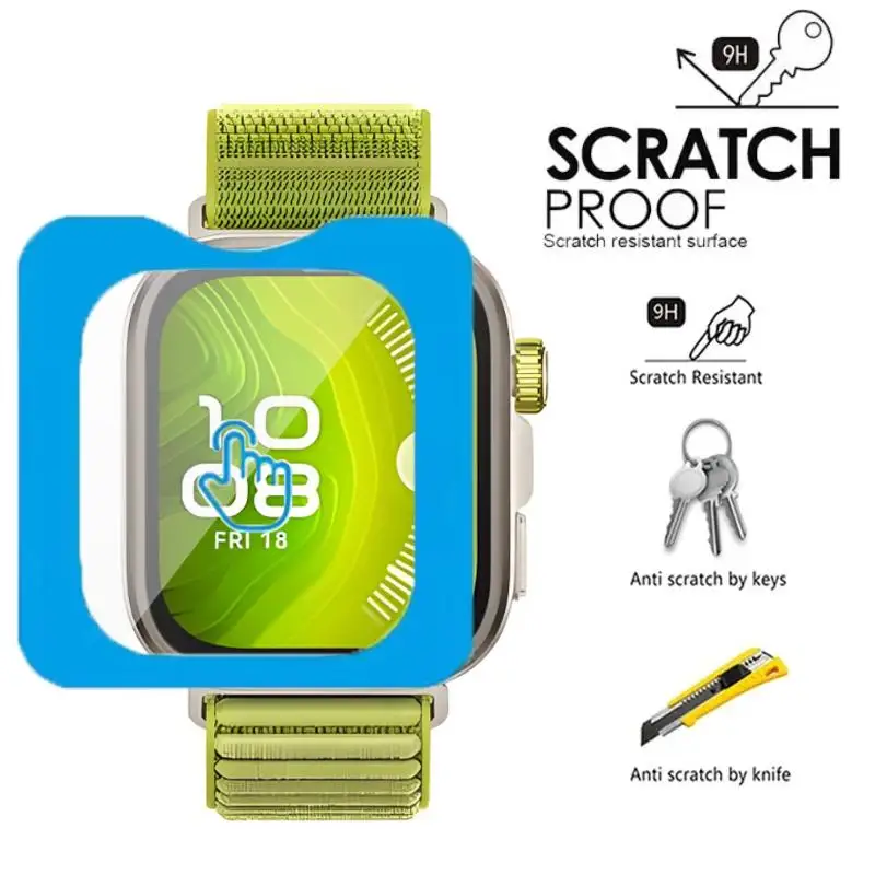 Vidrio Templado 9H Protector de Pantalla para Huawei Watch Fit 4 Pro, HD Transparente Anti Rayaduras Fácil Instalación Película de Vidrio, Cubierta Protectora para Smartwatch Accesorios de Repuesto 6