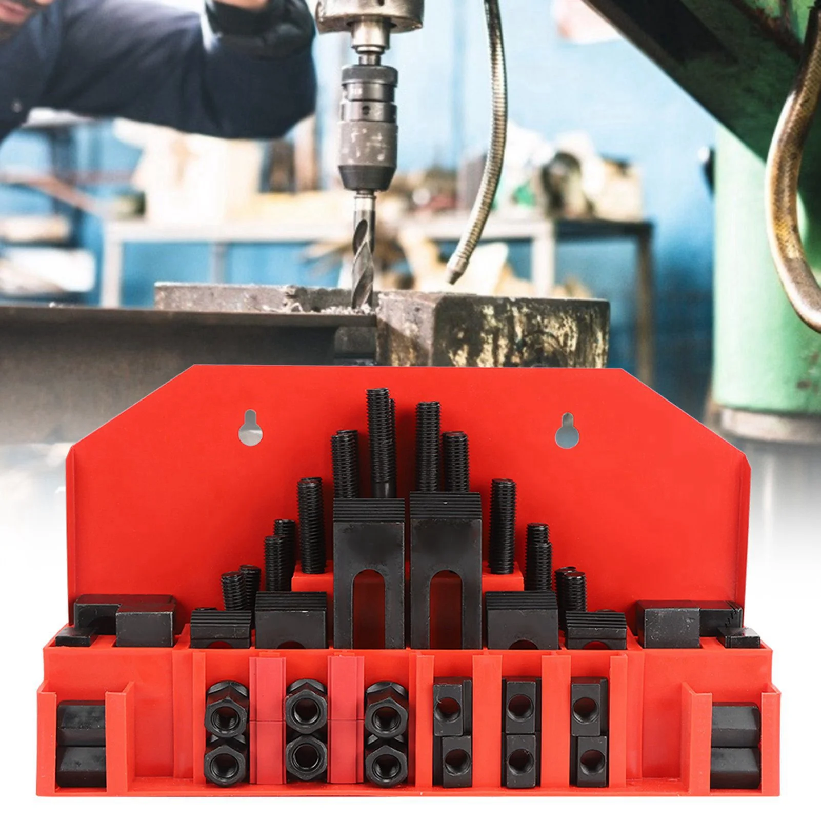 T-Slot Clamp Kit Hardened Combined Press Plate for Lathe Milling Machine M10 T-Slot Clamp Kit Mill T-Slot Clamp Kit
