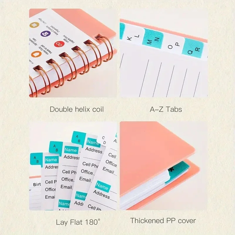 Pocket Address Book With Alphabetical A-Z Tabs Notebooks Notebook Notepad Writing Pads Office School Supplies