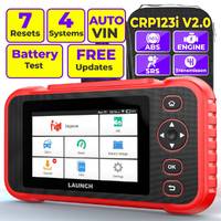 Free Update LAUNCH X431 CRP123i V2.0 OBD2 Car Diagnostic Tool 4 System Scan Oil DPF ABS 7 Reset OBD 2 Automotive Scanner