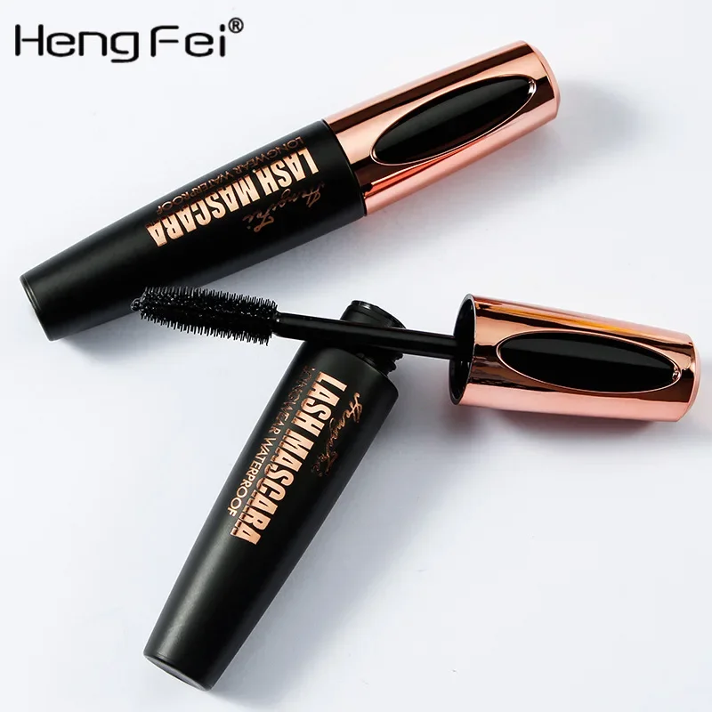 Mascara Anti-transpiration noir imperméable pour femmes, Extension de cils en Fiber de soie, maquillage sans taches, cosmétique, allonge les cils