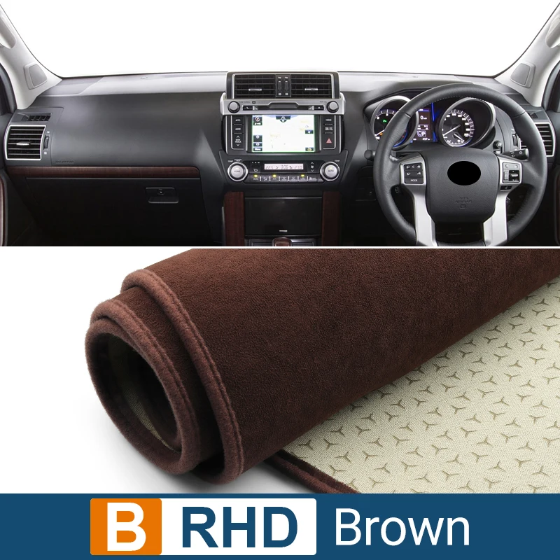 Autozubehör für Toyota Land Cruiser Prado 2010 j150 2010-2015 2015 Armaturen brett Abdeckung vermeiden Licht Pad Teppich