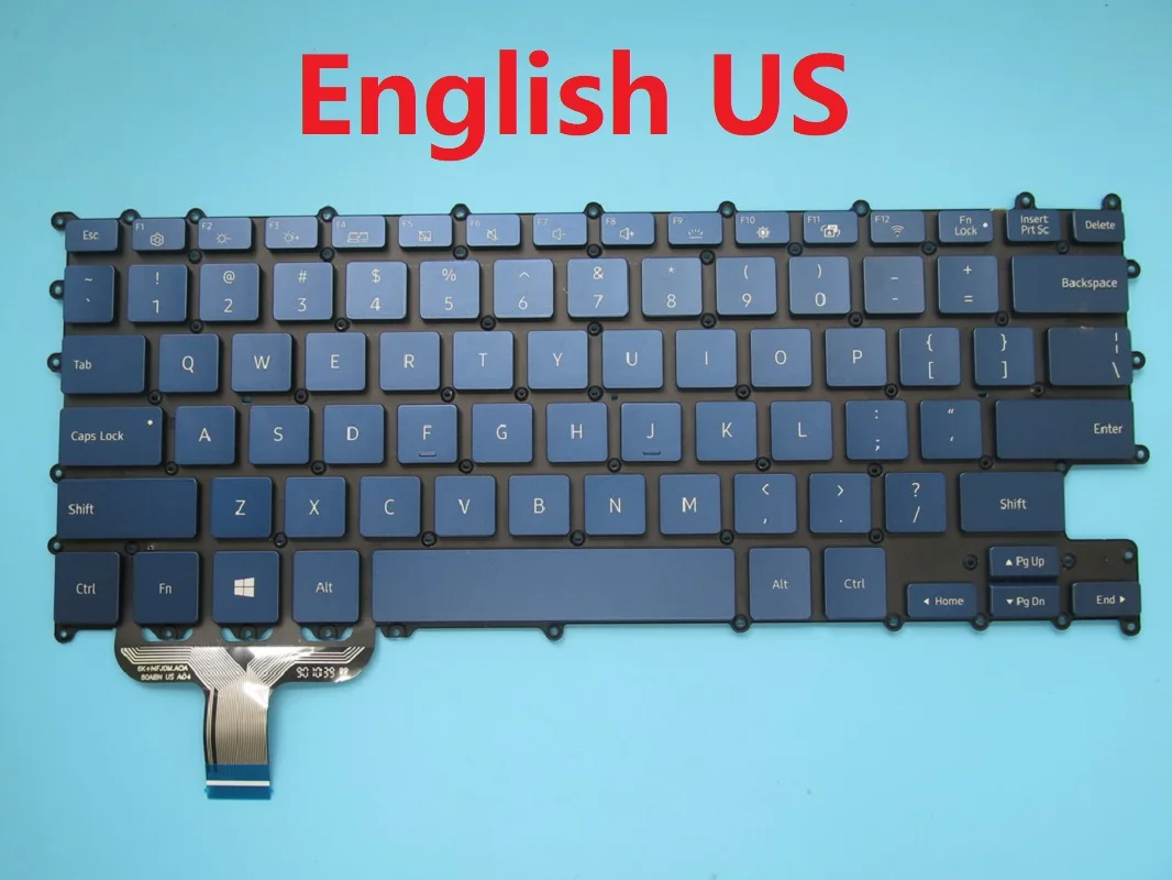 

Клавиатура для ноутбука Samsung NT930SBE 930SBE Korea KR English US BA59-04356A BA59-04356B с подсветкой, новая