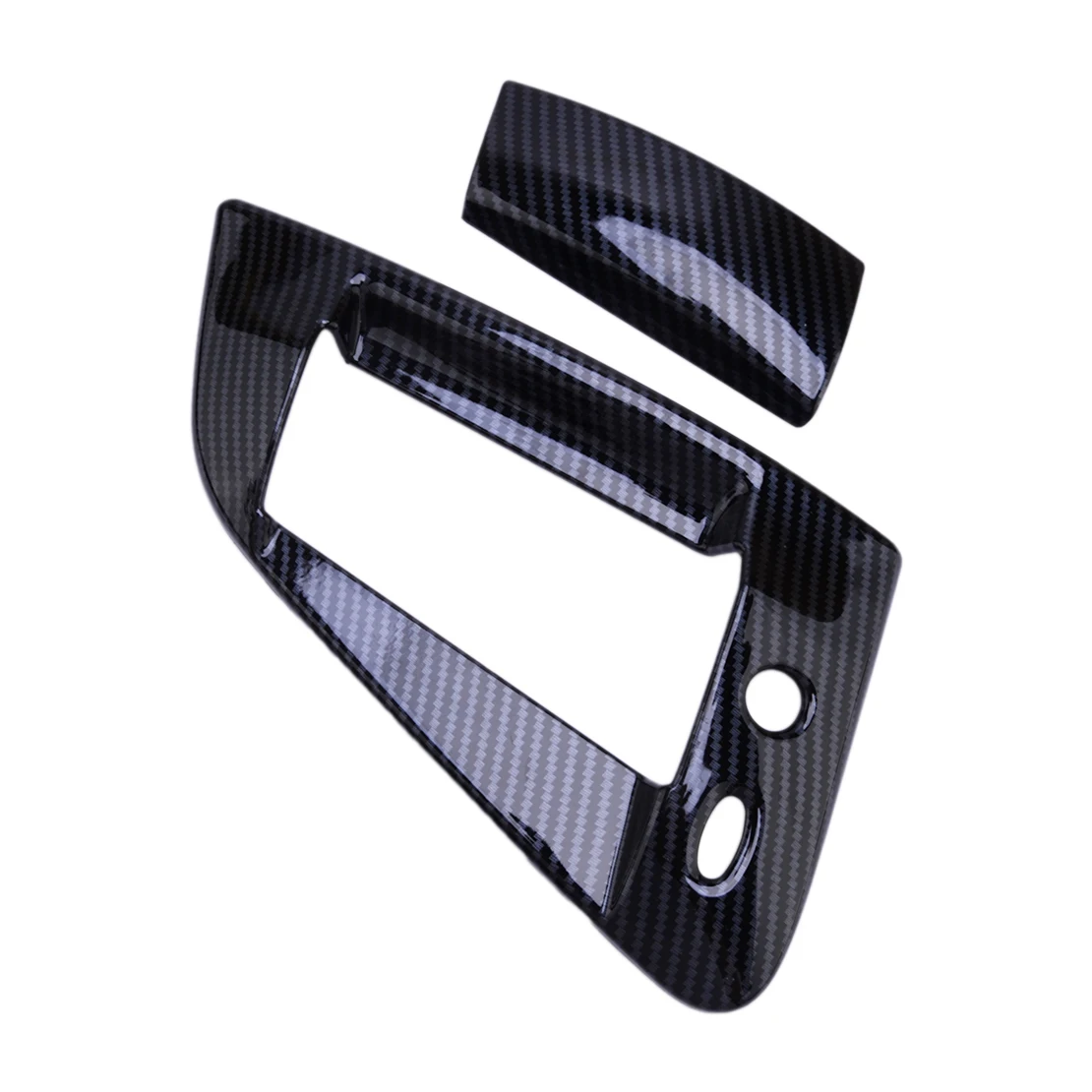 1 Set Car Exterior Door Bowl Handle Trim Cover Fit For Nissan 370Z 2009-2020 Carbon Fiber Style ABS