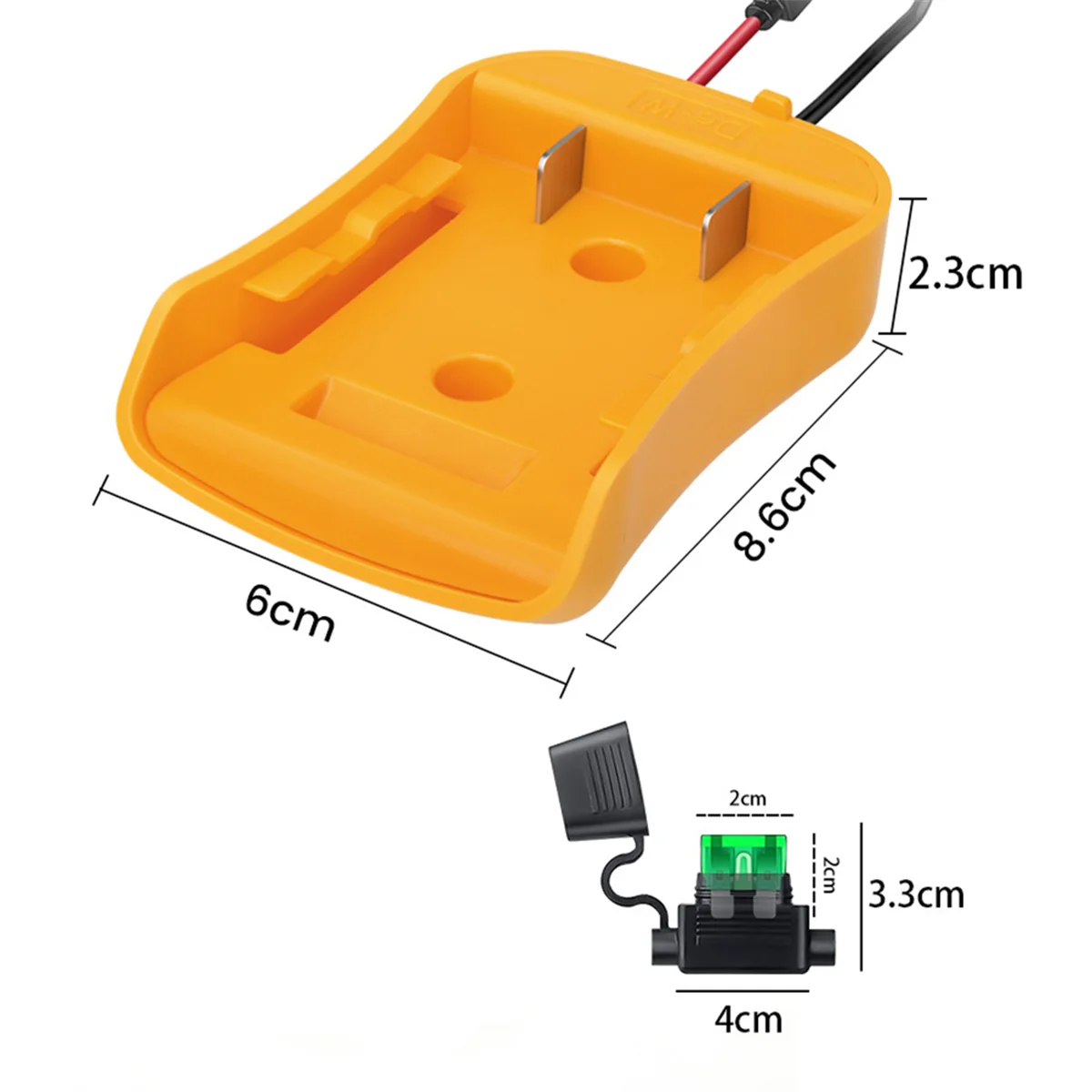 

Адаптер силового колеса A78G для аккумулятора 20 В с предохранителем работает с 20 В DCB206