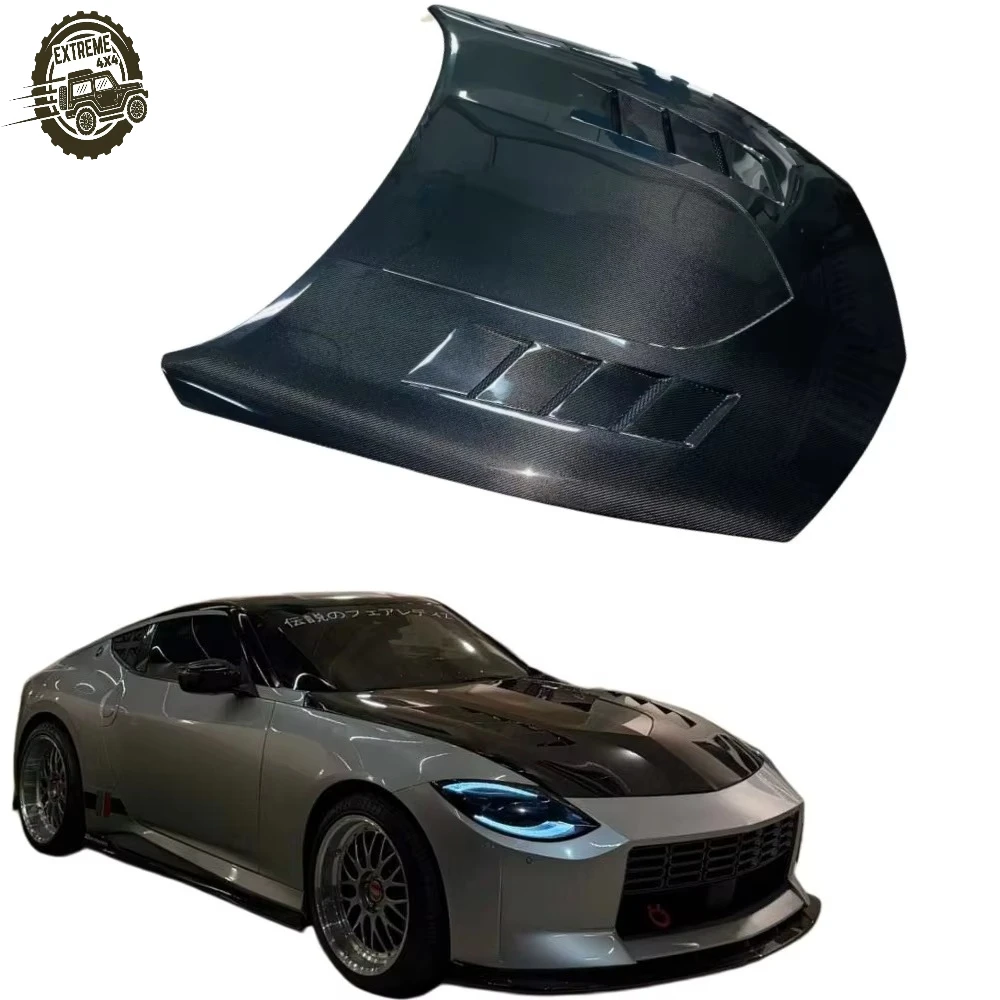 

New Premium Carbon Fiber Hood Nissan Z RZ34 Engine Bonnet JDM Tuning Auto Parts Lightweight Black VR Style