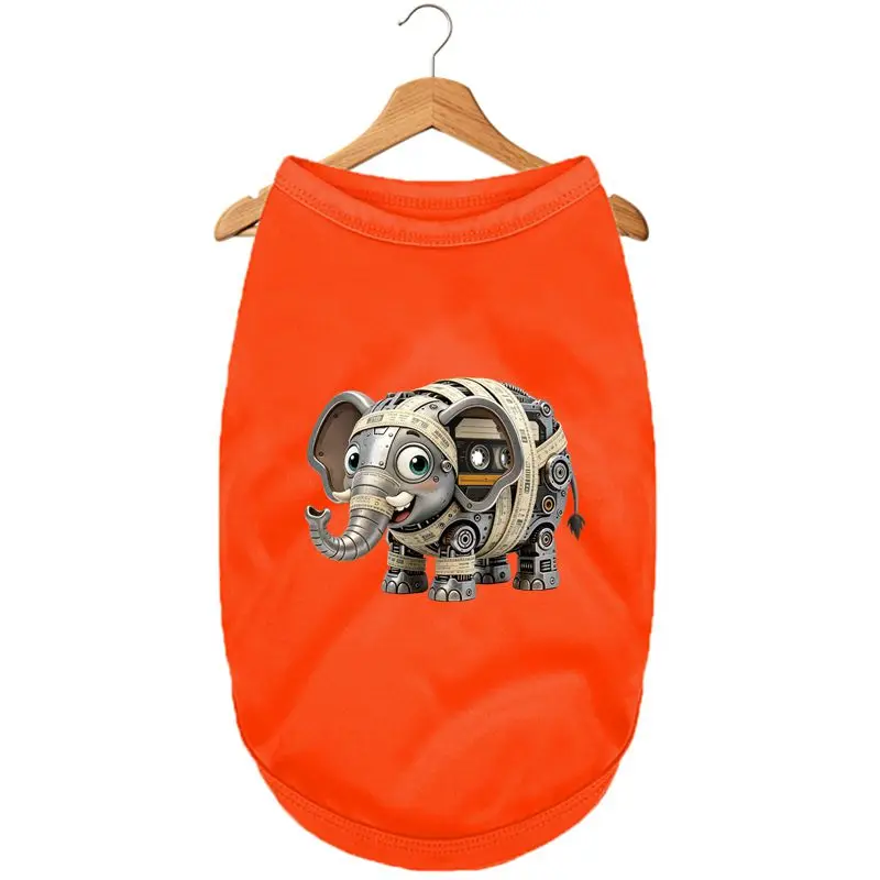 

Cool Elephant Pattern Dog Clothes Summer Tank