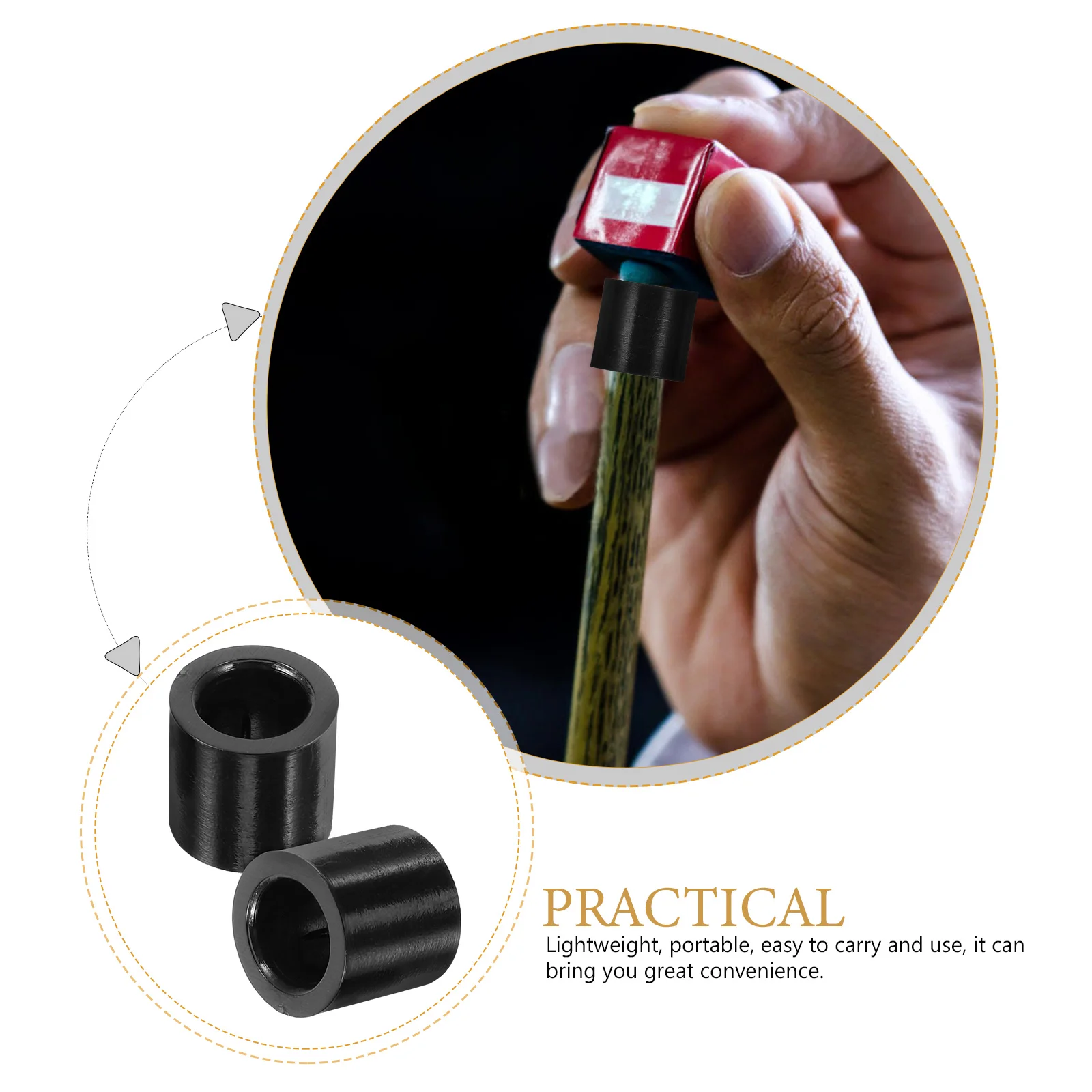 

30 шт. аксессуары для бильярдных палок, сменные наконечники для кия, детали для снукера, волокно