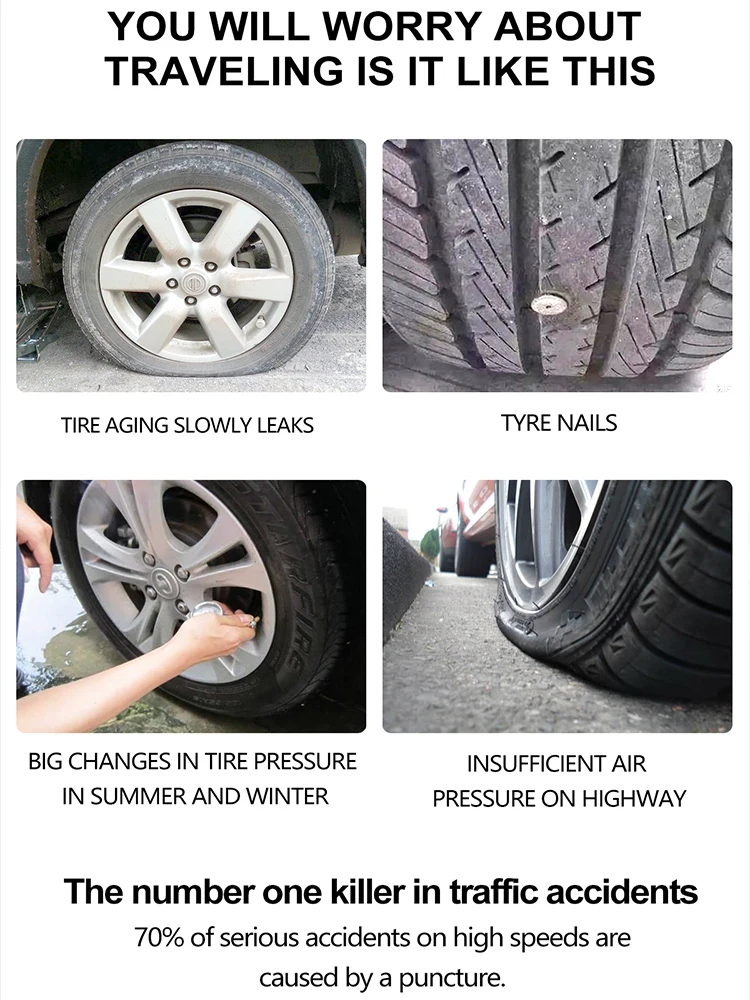 Car TPMS Solar Power TPMS Car Tire Pressure Alarm Monitor Auto Security System Tyre Pressure Temperature Warning new