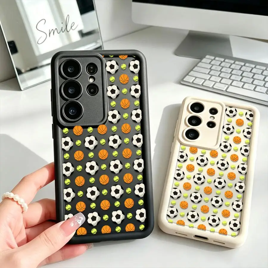Phone Cover Case for Samsung Galaxy S26 S23 S24 ultra S22 Plus S21 S25 S20 FE Note 20 Ultra Soccer Ball