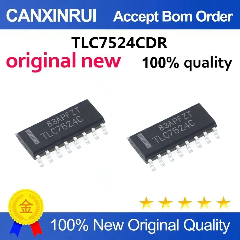 IC integrated circuit TLC7524C TLC7524CDR SOP16 D-A converter parallel 8-bit chip