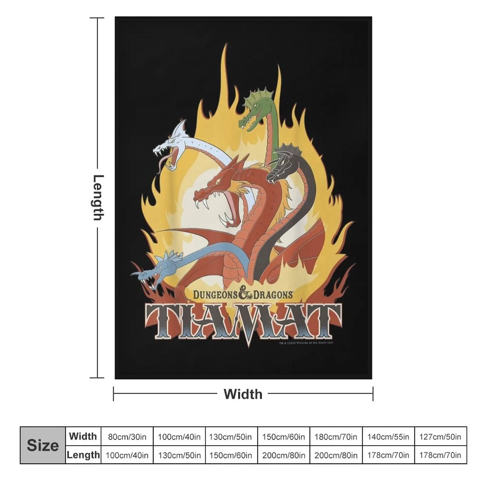 Tiamat Throw Blanket Extra Large Throw Hairys Bed covers warm for winter Blankets