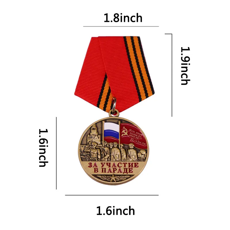 MEDAL 75 Years of Victory for Participation In The Parade WAR2 RUSSIAN AWARD SIGN BADGE