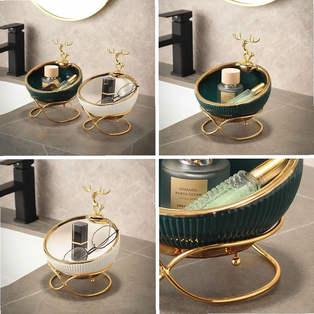 

Modern Entryway Key Holder, Decorative Gift with Luxury Storage Rack for Shoes & Wine Cabinet in Living Room