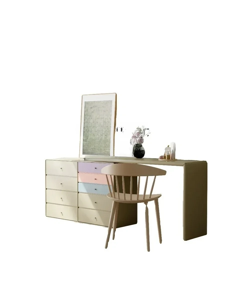 

Итальянский минималистичный шкаф с восемью запасными частями, комод, встроенный кремовый стиль, шкаф с передней частью кровати, комод