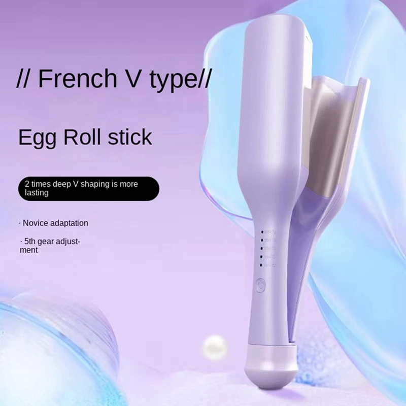 Modelador de cabelo de onda profunda 32mm ferro de ondulação de cabelo 5 temperatura ajustável aquecimento rápido friso modelador de ferro varinha-CLIM