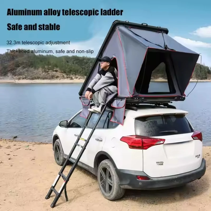 Auto Parts Soft Top Car Roof Top Tent 160*210*100CM Waterproof Aluminum Support Poles Breathable Summer Camping