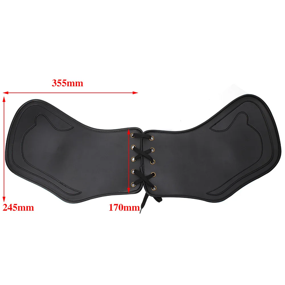 

Motorcycle PU Leather Hot Saddle Guard Baffle for Harley Travel Street Engine Insulated Leather Pad