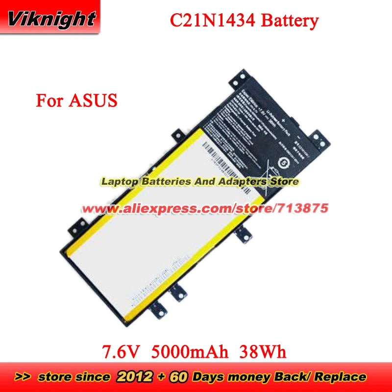 

New C21N1434 Battery 0B200-01540100 0B200-01540000 for Asus Z450 Z450LA Z450UA Z550 Z550MA Z550SA Z550MA-XX005 7.6V 5000mAh 38Wh