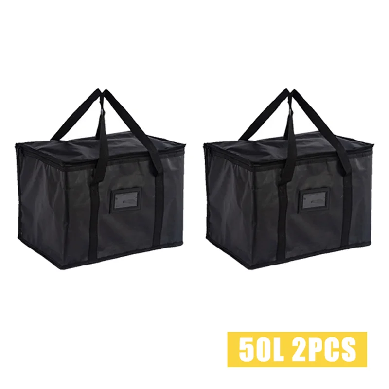 NONE 70L isolierte Thermo-Kühltasche, Isolierung, um Kälte zu halten, große Kapazität, tragbare Lunchtasche, Reißverschluss, Picknick, Camping, Zinnfolie, Lebensmitteltasche 6
