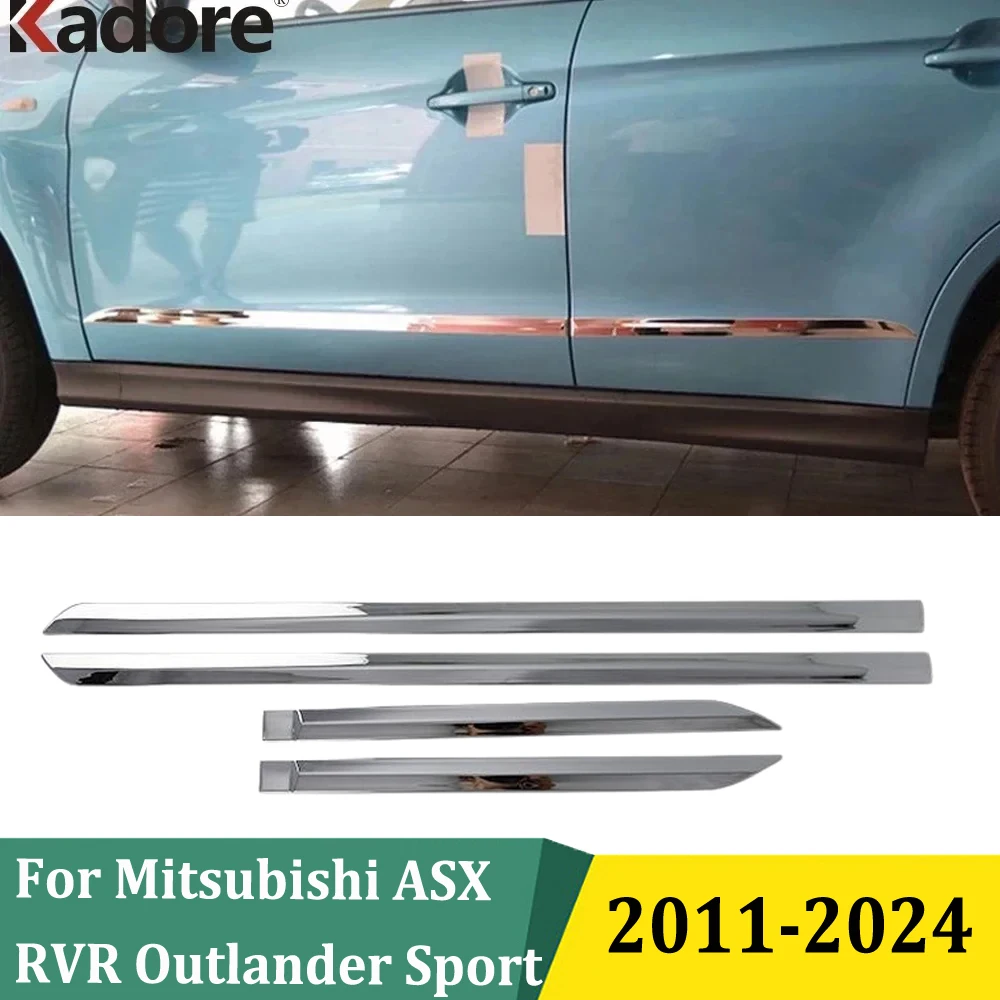 

Для Mitsubishi ASX RVR Outlander Sport 2011 2012-2024 ABS хромированная накладка на боковую дверь, накладка на корпус, аксессуары
