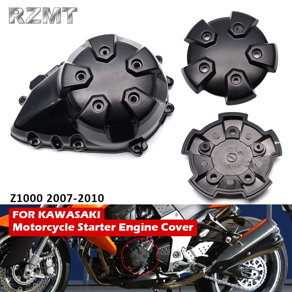 

Motorcycle Left and Right General Purpose Stator Starter Engine Crankcase Cover For Kawasaki Z1000 Z750 2007-2009 XF-2634+2672