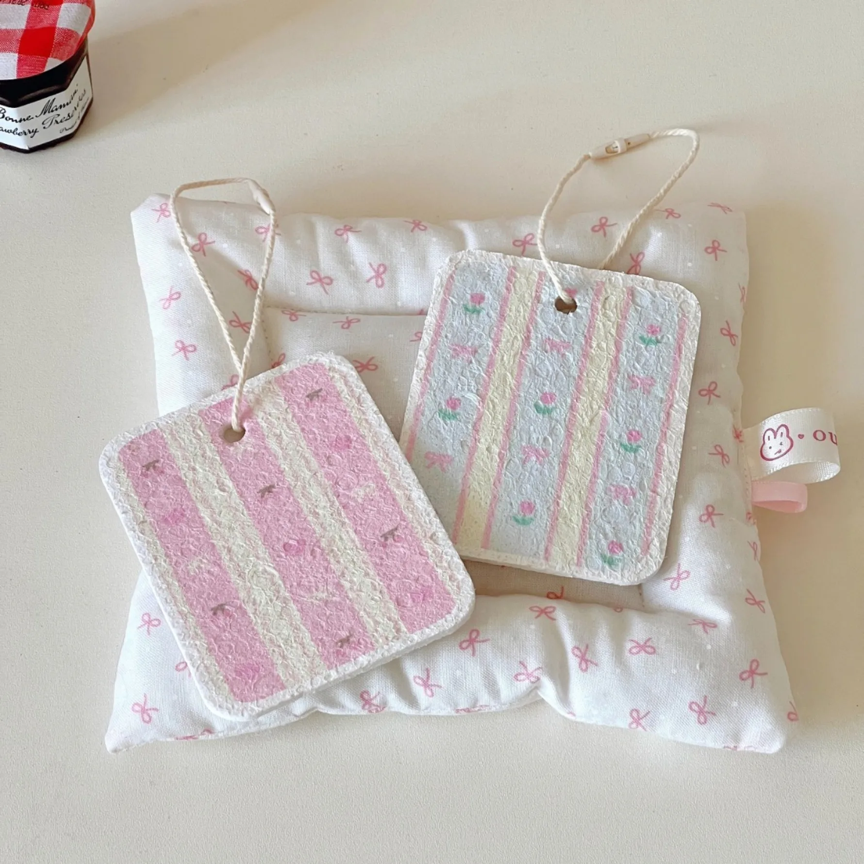 Cartoon Tulip Cherry Wood Pulp Cellulose Sponge Dishcloth Expands in Water Kitchen Cleaning Scrubber