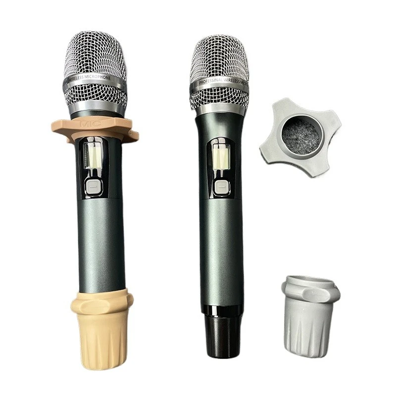 Microphone, U-band, infrared, frequency pairing, KTV, high-end stage, wireless one-to-two, lavalier head-mounted conference