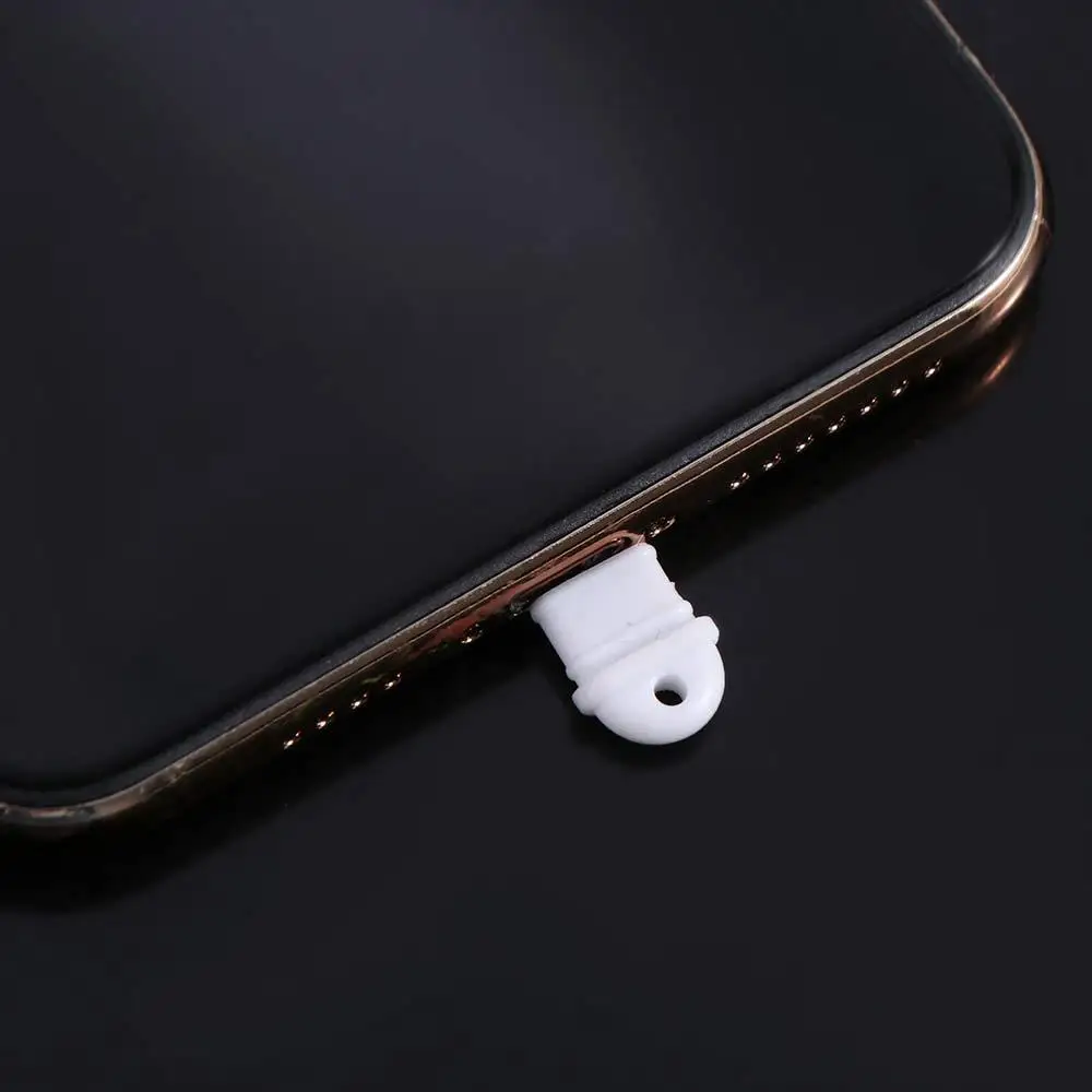 10pcs Type C Anti-lost Dust Plug Waterproof Silicone Mobile Phone Dust Plug Durable DIY Widgets Charging Port Protector
