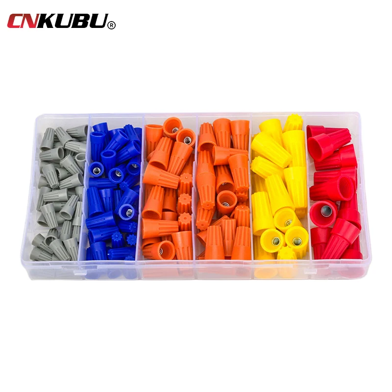 102/158/220PCS Screw Crimp Caps Wiring Terminals, Plug-in Quick Connector Cap, Insulated Electrical Insert Splice Swivel Wire