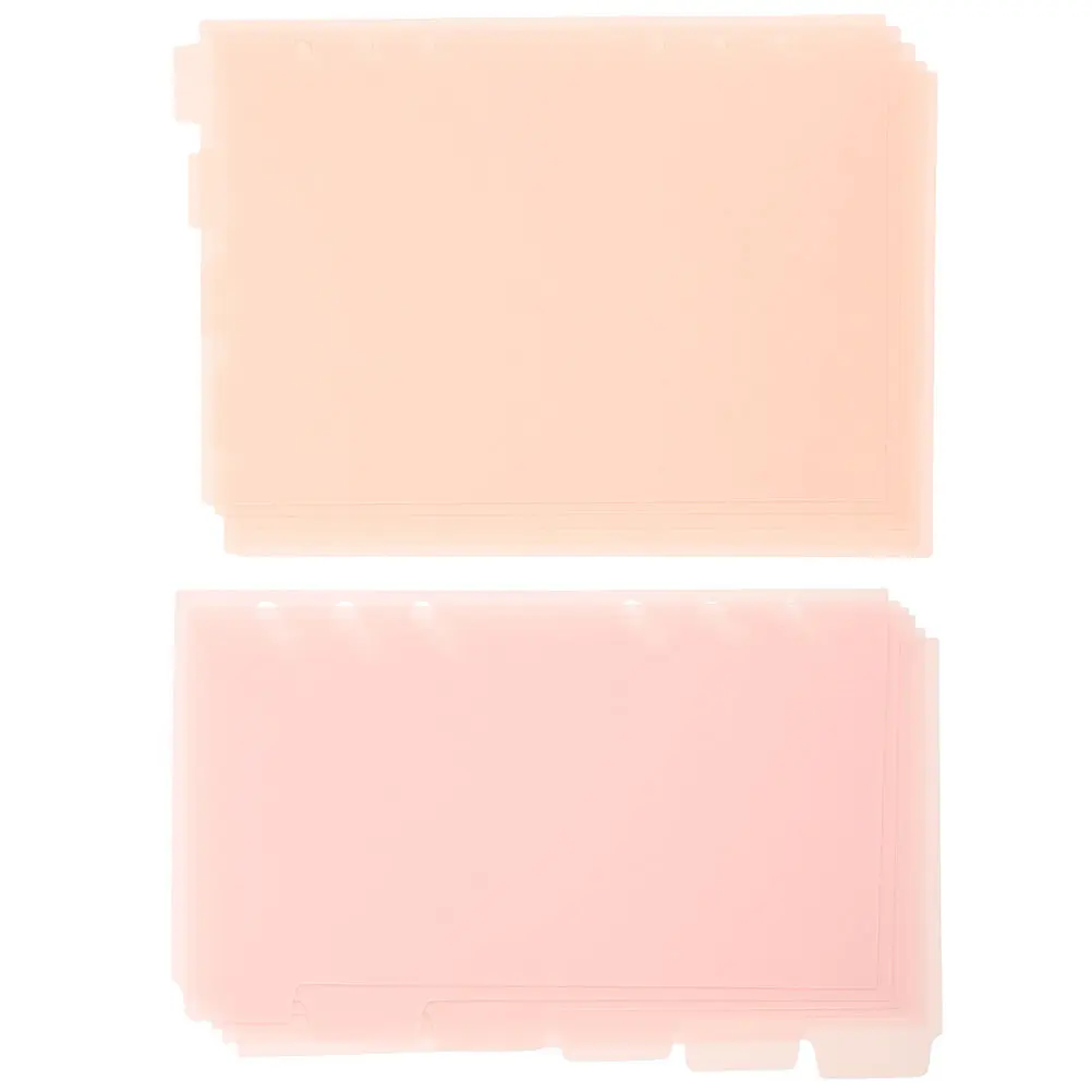 

2 комплекта цветных разделителей для блокнотов, пластиковые разделители страниц для папок, блокнотов на кольцах, отчетов, журналов, дневников, для школы