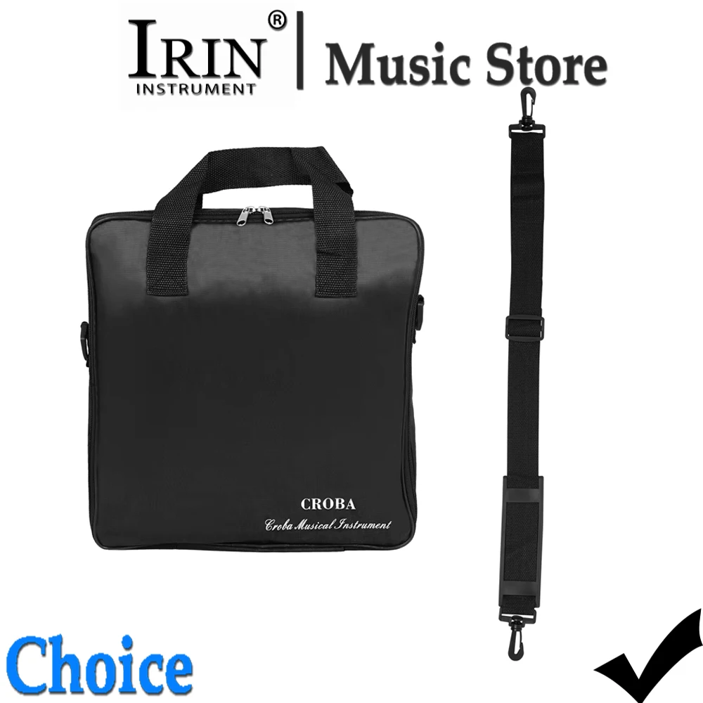 IRIN Cajon Drum Handbag Case Backpack Black Oxfordfabric Instrument Drum Box Bag Handle Case Shoulder Straps Cajon Bags