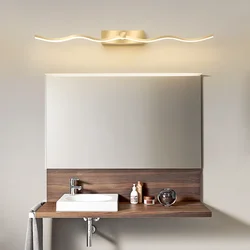 Moderna lampada da parete a LED dorata per camera da letto comodino corridoio bagno specchio applique da parete applique per interni decorazioni per la casa apparecchio di illuminazione