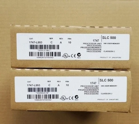

Brand new original 1747-L553 5/05 controller, 64K, Ethernet and RS-232 communication ports, new Fast delivery