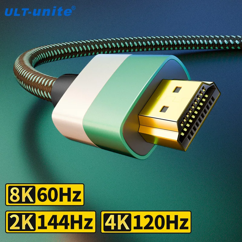 8K HDMI to HDMI 2.1 Cable 48Gbps High Speed 8K 60Hz 4K HDMI-compatible Cable for Switch Laptop Monitor Camera TV Smart Devices