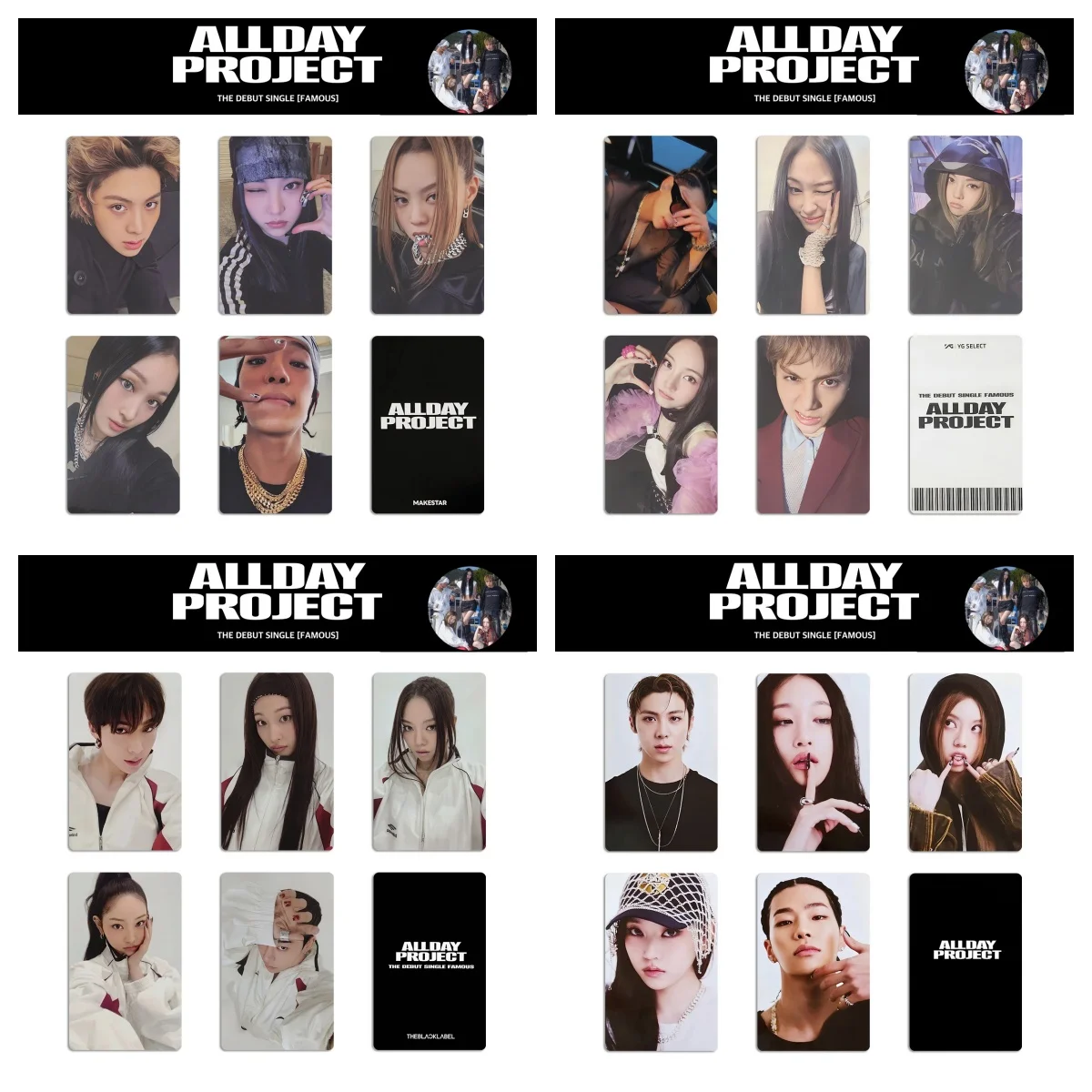 Kpop ADP The DEBUT بطاقات الصور الفوتوغرافية الشهيرة ALLDAY PROJECT بطاقة LOMO الخاصة بطاقة MAKESTAR Woochan Bailey مجموعة المعجبين هدية