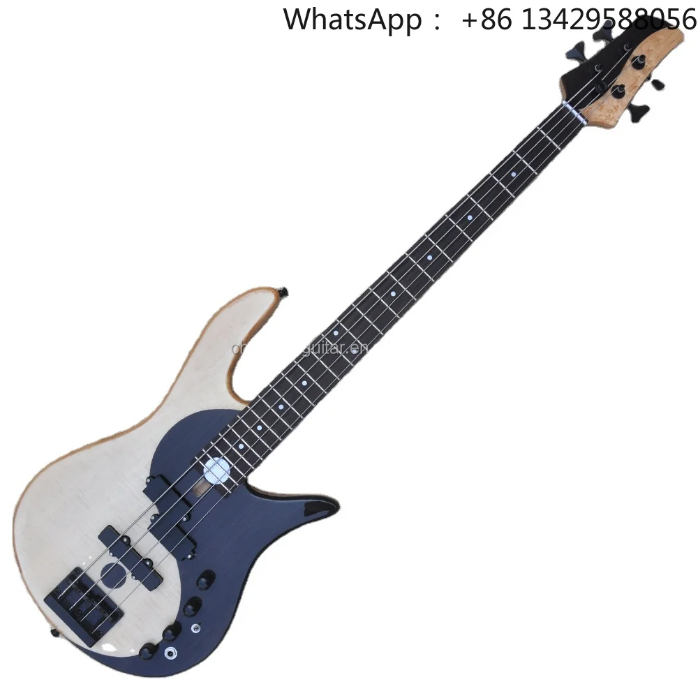 Flyoung 4 Strings Electric Bass Guitar Factory High QUality Guitars Bird Eye Maple Neck
