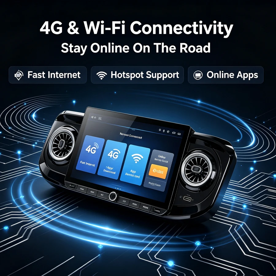 12.5inch For Toyota Tacoma 2016-2023 Android 15 Car Radio Carplay Multimídia Stereo RDS HU Navigation BT 4G WIFI Video Player