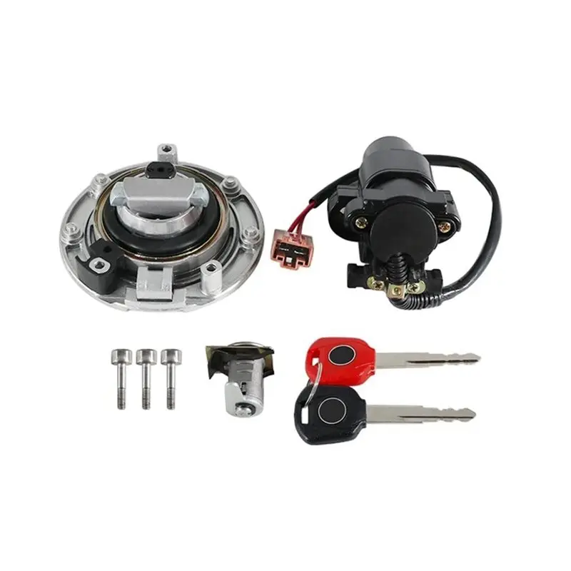 NEW HOT In Stock-Motorcycle Ignition Switch Fuel Tank Seat Cap Lock Kit For Honda CBR600RR CB1000 CB1000R 35010-MJC-A00 35010-MF